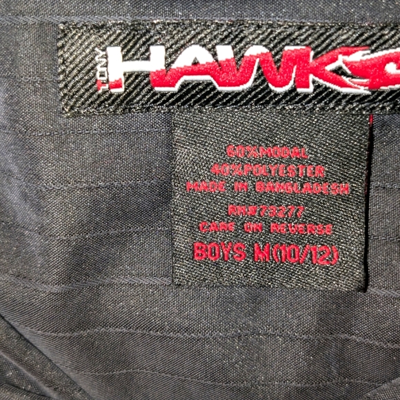 Hawk Boy's Black Short Sleeve Button Down Shirt Size 10-12 NWOT‎ - Picture 6 of 7